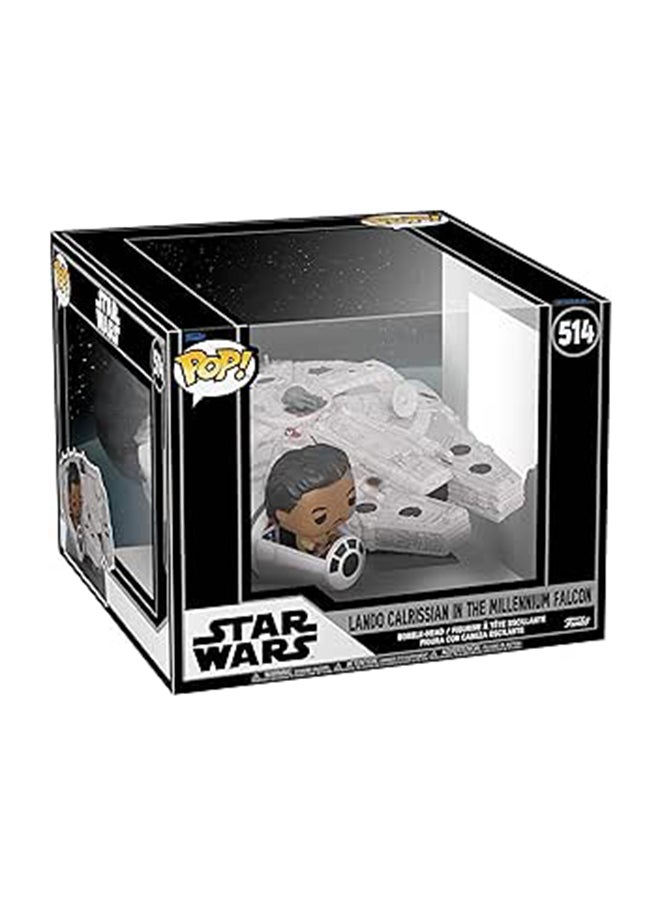 Funko Funko Pop! Ride Super Deluxe: Star Wars - Lando Calrissian In The Millenium Falcon (Shared Galactic Convention, Amazon Exclusive) 