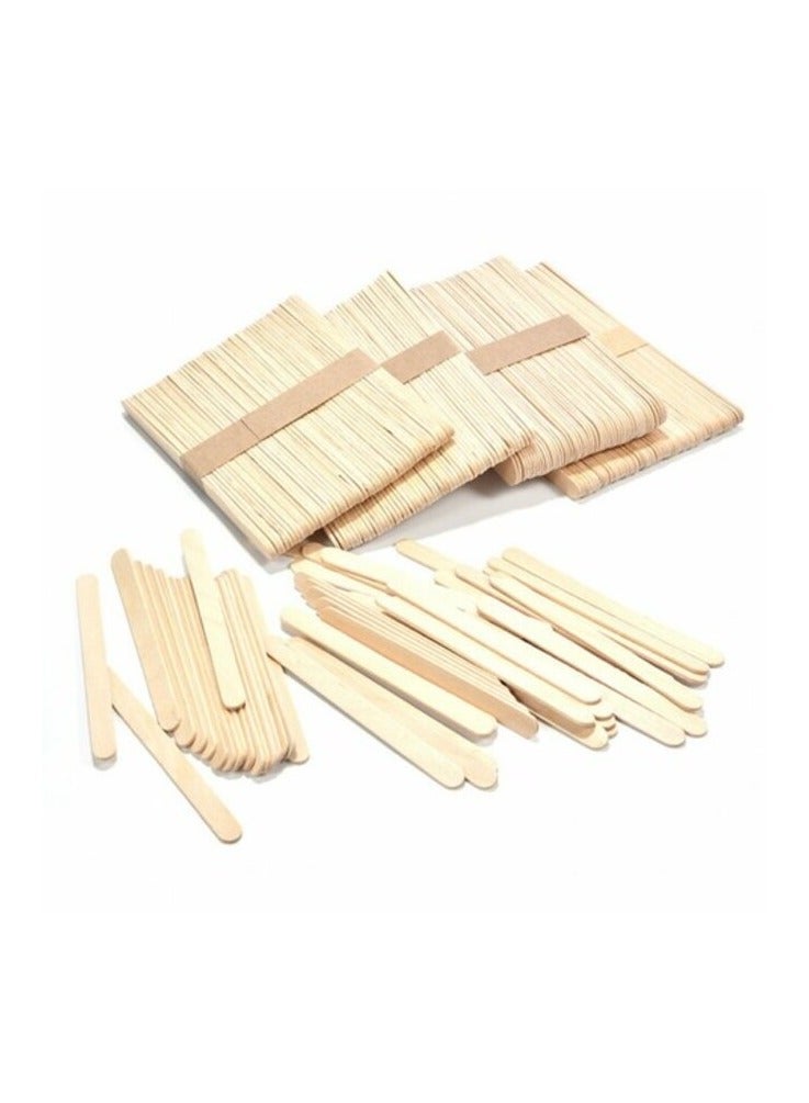 Party Time 200pcs Disposable Wooden Ice Cream Sticks, Popsicles Sticks Wooden Sticks - 1cm x 11.5cm Hardwood Sticks - for Arts & Crafts and DIY Crafting - Image 1