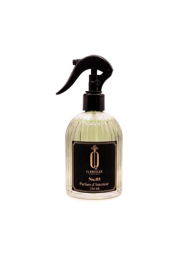 BREEZE PERFUMES بخاخ معطر هواء 250 مل | منزل، غرفة ومكتب | انتعاش فاخر طويل الأمد | رقم 05 - Image 1