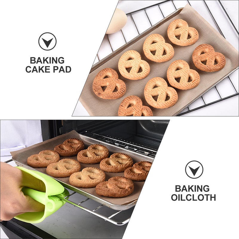 2 Sheets Baking Oilcloth Baking Tray Pad Baking Mat - Image 3