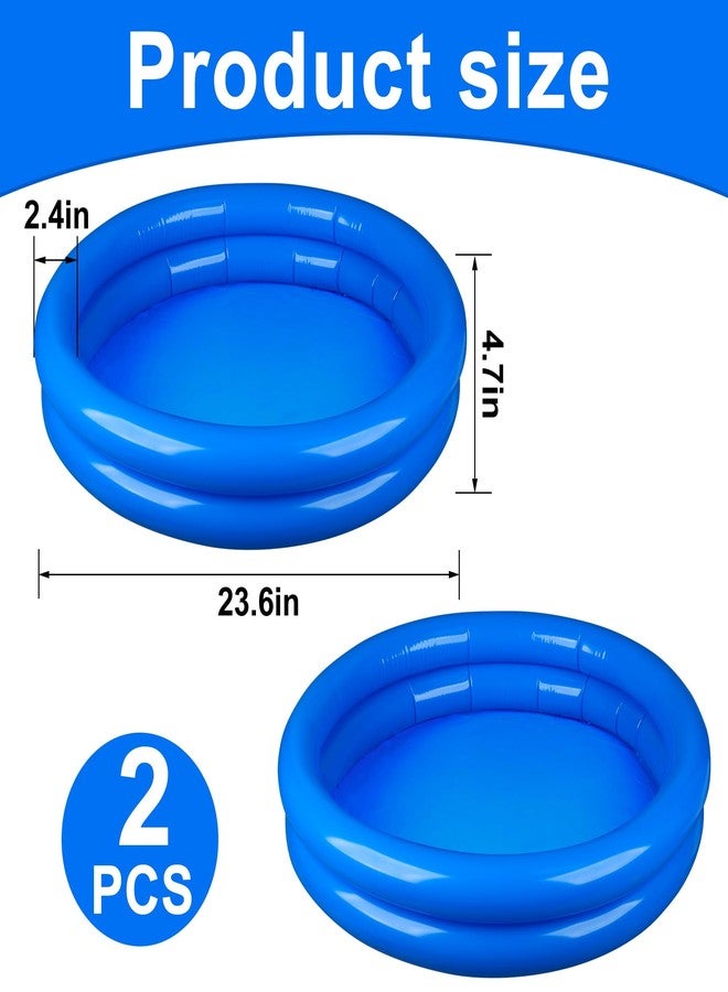 Fairooth Inflatable Pool Foot Bath Basin Swimming Pool Foot Soaking Bath Basin Foot Wash Basin Tub for Pools Entry Ladder Portable Foot Bath Tray with Pump for Above Ground Pools Accessories, 2 Pack - Image 2