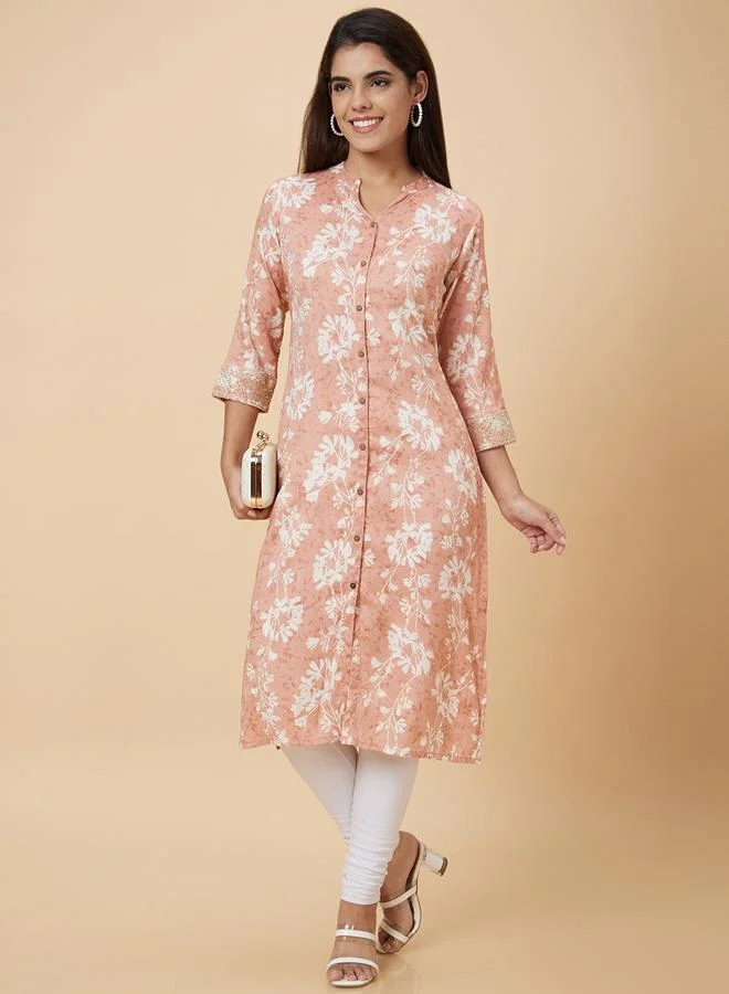 جلو باص كورتا بقصة مستقيمة وطباعة