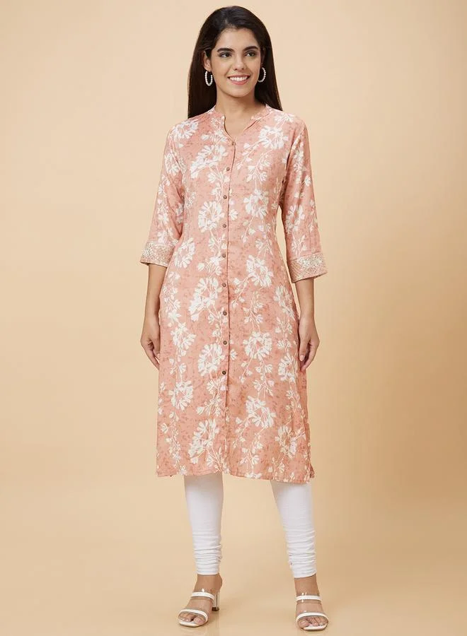 جلو باص كورتا بقصة مستقيمة وطباعة