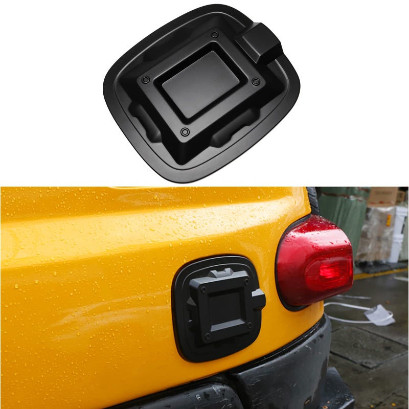 Yipmotiv Car Gas Cap Fuel Cover for Toyota FJ Cruiser 2007 2008 2010 to 2020 2021 2022, Black Oil Tank Trim Add On,for FJ Cruiser Gas Tank Cap Cover - Image 1