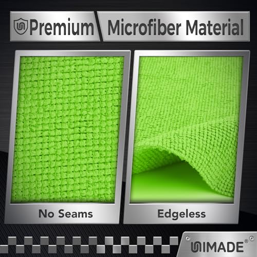 UNIMADE Microfiber Cleaning Cloth 24 Pack Reusable Microfiber Towels for Cars Lint Free Cleaning Shop Towel Rags for Home Kitchen Automotive Bar Mechanic Restaurant Garage 11x 12 Multicolor - Image 3