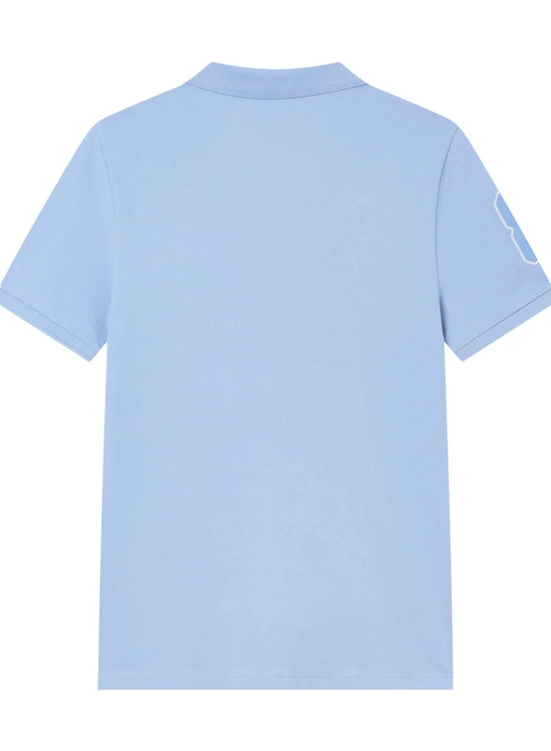 GIORDANO  Men’s Slim Fit 3D Lion Embroidery Lycra Pique Polo for Men | Best Price UAE