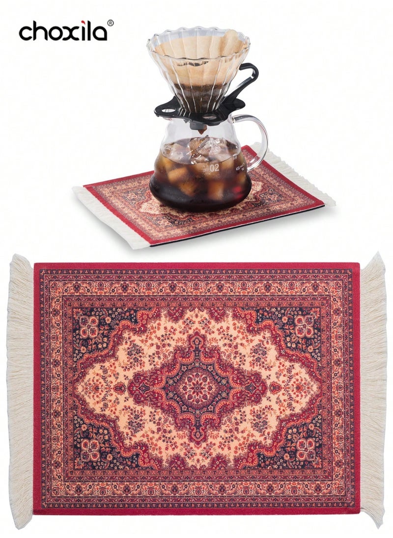 choxila 1pc Coffee Mat, Coffee Pad, Coffee Pot Mat, Coffee Cup Mat, Rubber Mouse Pad, Coffee Coaster Table Mat  - Image 1