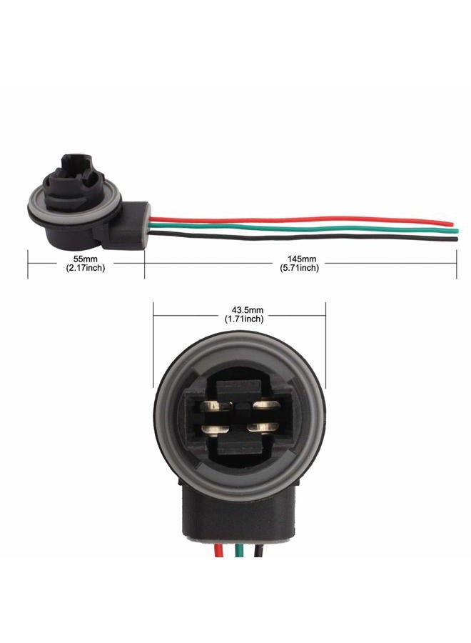 Winka 2 Taps 3157 Light Socket Harness Wire Connectors For LED Bulbs, Turn Signal Lights 4 pcs - Image 2