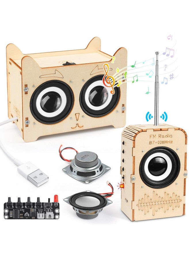 Poraxy Science Kits For Kids Age 8-12, Stem Toys For 8-13, Build Your Own Bluetooth Speaker & Fm Radio, 3D Puzzles Education Diy Projects Crafts, Birthday Gifts For 9,10,11,14 Year Old Teen Boys Girls - Image 1
