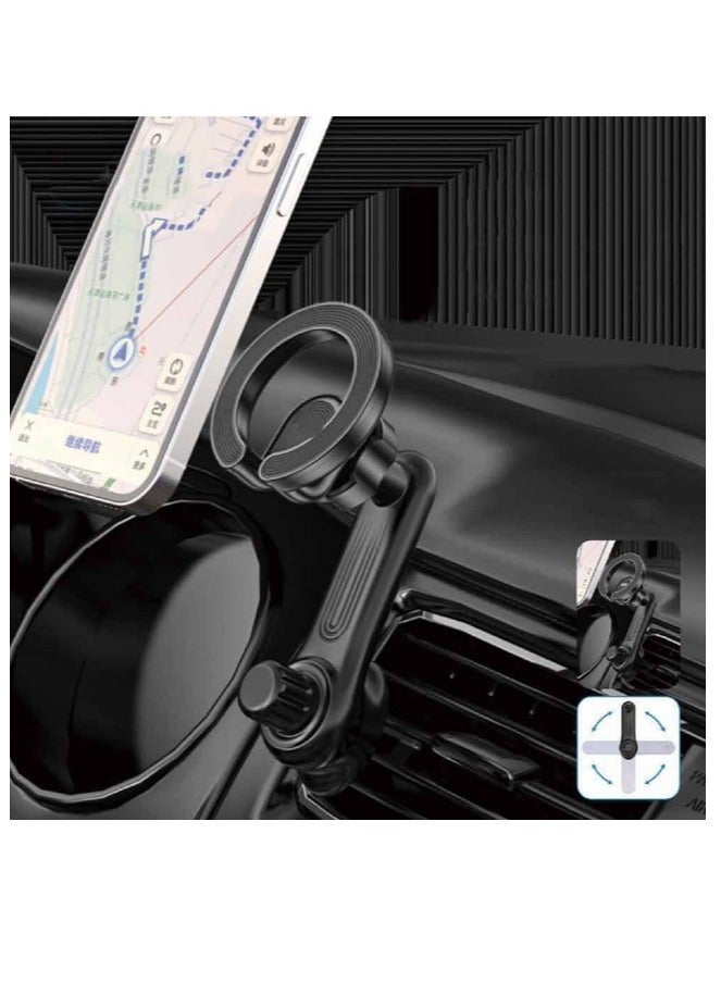 ELTRAZONE MagSafe Car Mount Holder for iPhone 12-15 – 360° Rotating Air Vent Bracket with Strong Magnetic Adsorption – Secure & Stable Phone Stand for Car Navigation and Hands-Free Use - Image 2