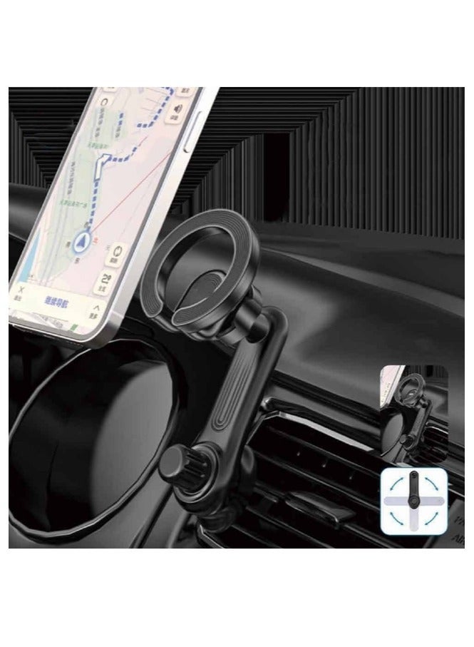 ELTRAZONE MagSafe Car Mount Holder for iPhone 12-15 – 360° Rotating Air Vent Bracket with Strong Magnetic Adsorption – Secure & Stable Phone Stand for Car Navigation and Hands-Free Use - Image 5
