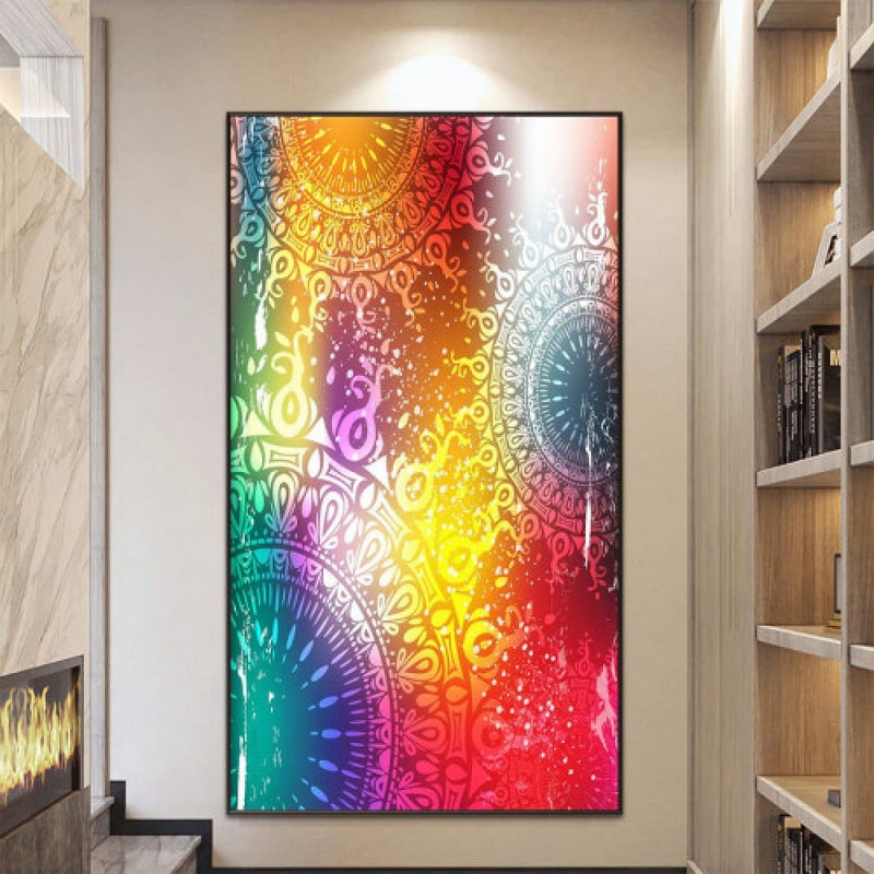 Marktna Modern design canvas painting with a hollow frame, size (60×90), one piece - Image 1