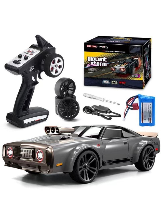 Hot 2.4g Four-wheel Drive Master Drift Car 1:16 Light High-speed Racing Car Remote Control Car Model Toy Gift Box-Color:16303 ]-Proportion:1:16  - Image 1