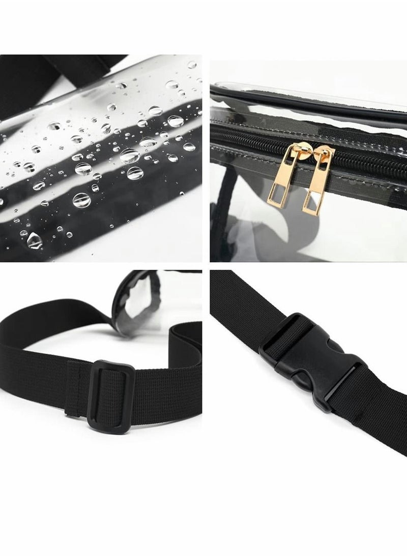 Y&D - Clear Fanny Pack, Stadium Approved Belt Bag for Women, Waterproof Waist Sports, Travel, Concerts - Image 1