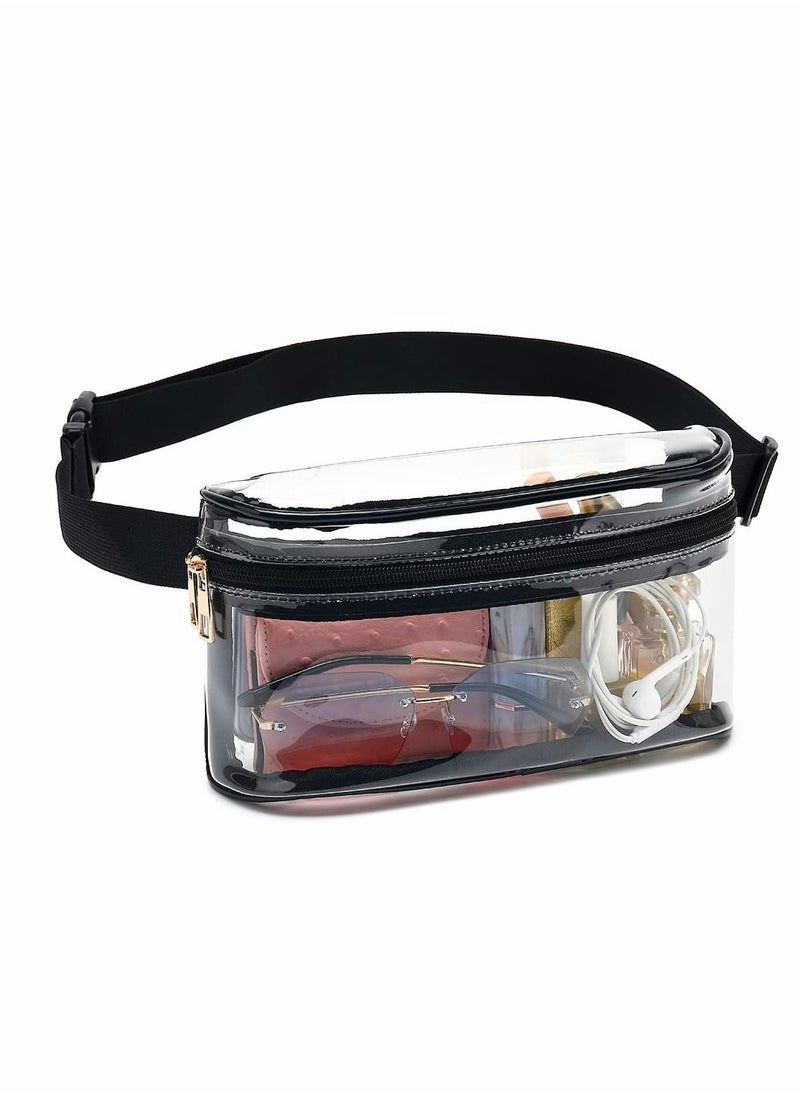 Y&D - Clear Fanny Pack, Stadium Approved Belt Bag for Women, Waterproof Waist Sports, Travel, Concerts - Image 1