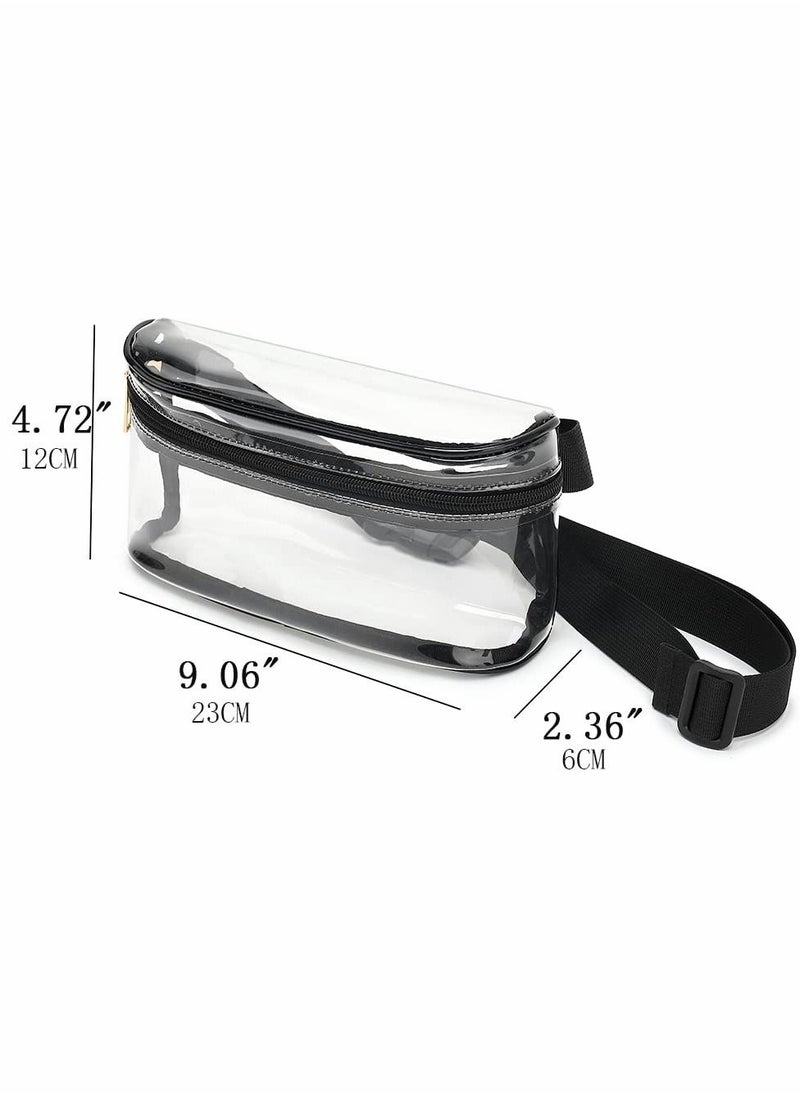 Y&D - Clear Fanny Pack, Stadium Approved Belt Bag for Women, Waterproof Waist Sports, Travel, Concerts - Image 1