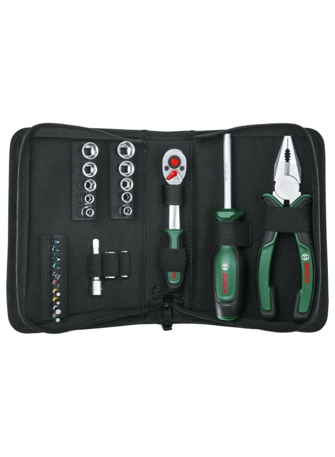 بوش BOSCH 26-Piece Home & Garden Mobility Tool Set Durable, Ergonomic, And Portable For All Your DIY Tasks - Image 5