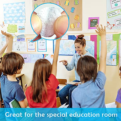 Hiisea Self Adhesive Dots, 1000Pcs(500 Pair) 0.59 Inch Diameter Strong Self Adhesive Dots for Classroom Nylon Sticky Back Hook Loop Strips, Small Circle Dots Stickers Tapes, White - Image 4
