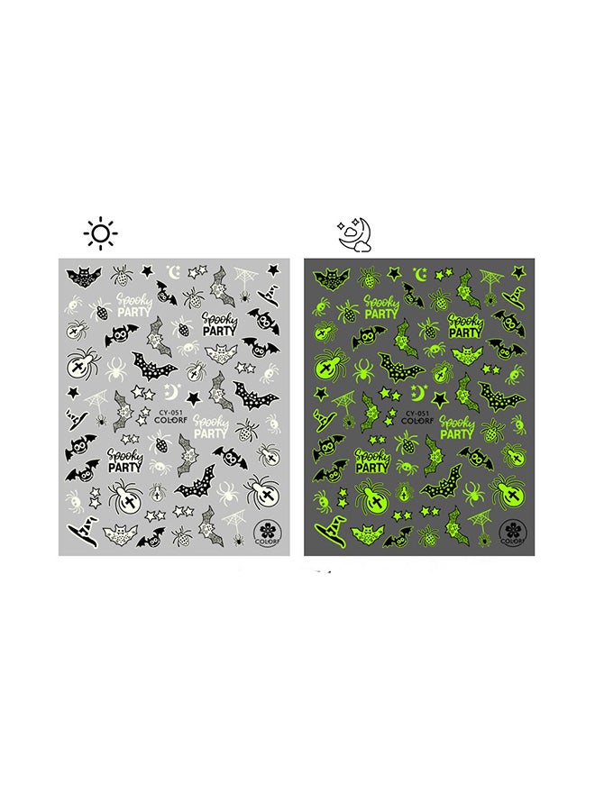 brunson Scary Vinyl Waterproof Stickers For Nail Art HS007