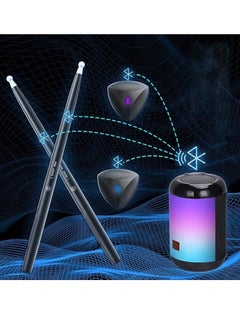 M MIAOYAN Virtual Air Drum Set, Electronic Somatosensory Drum Kit with Foot Pedal, Drumsticks, Speaker and LED Light, Electronic Drum Kit for Kids Adults Beginners  - Image 2