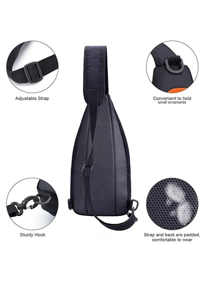 Skycare Sling Crossbody Bag Small Shoulder Backpack for Men Waterproof Slim Chest Bags Casual Daypack for Travel Cycling - Image 4