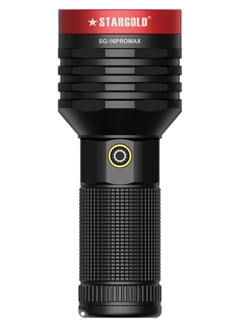 Stargold Rechargeable LED Flashlight 40W 20000mAh Lithium Battery Corrosion/Water/Shock Resistance - Image 1