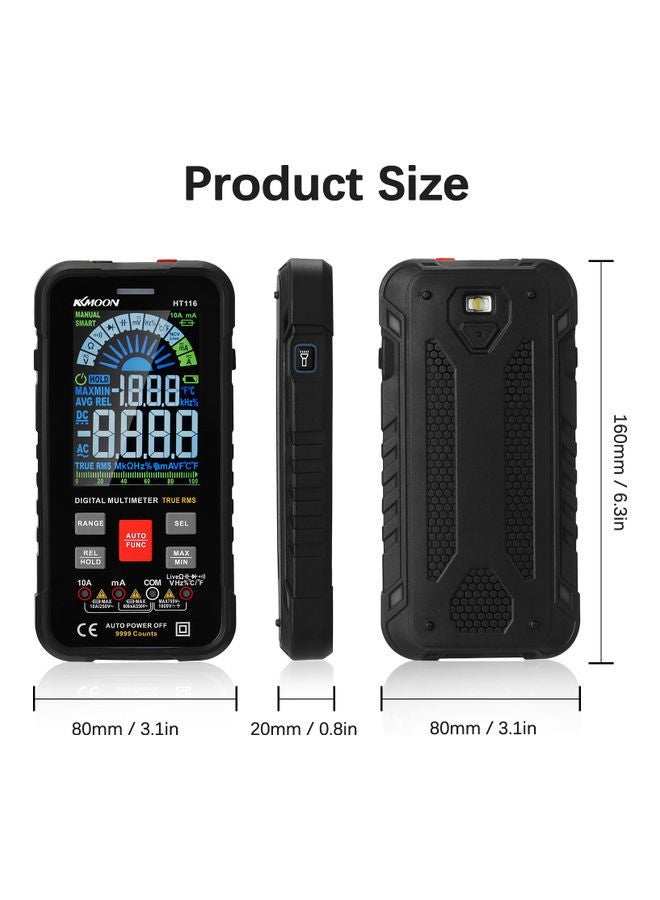 NIBEMINENT HT116 Intelligent Portable Multimeter Black - Image 5