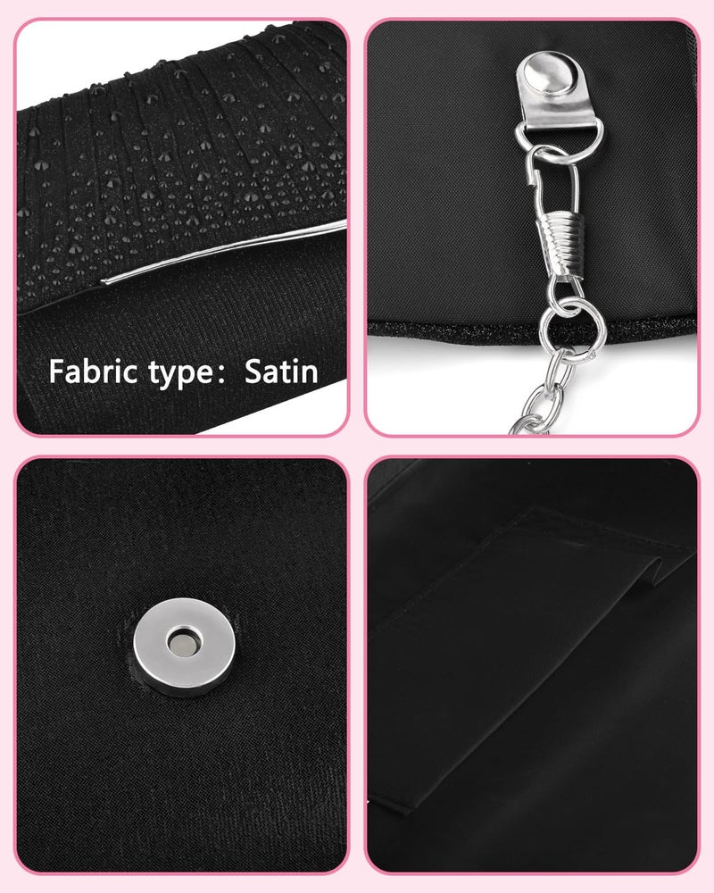 TINDTOP Clutch Purses for Women Evening Handbags for Formal Wedding Party Cocktail Prom Crossbody Shoulder Envelope Bag - Image 5