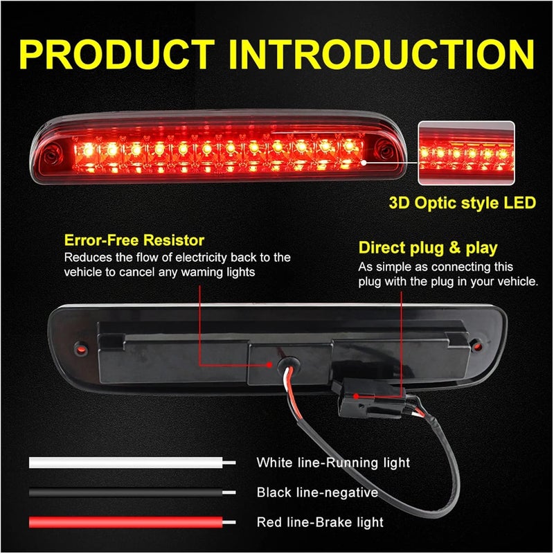 QASULER Super Bright Third Brake Light - Image 5