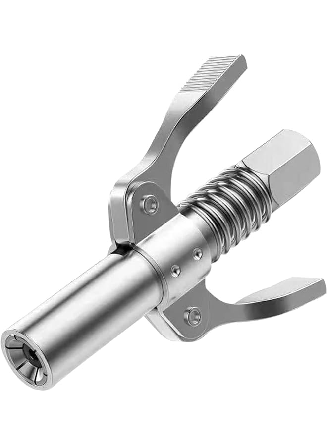 Generic Grease Gun Coupler Double Handle Grease Gun Tips Leak Proof Grease Coupler For Automobiles  - Image 1