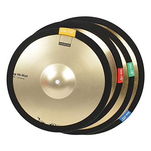 OriGlam 4pcs Drum Cymbal Mute, Practice Silencer Dampener, Cymbal Mute Circle Ring Drum Set, Practice Silencers (14,16,18,20 Inch) - Image 2
