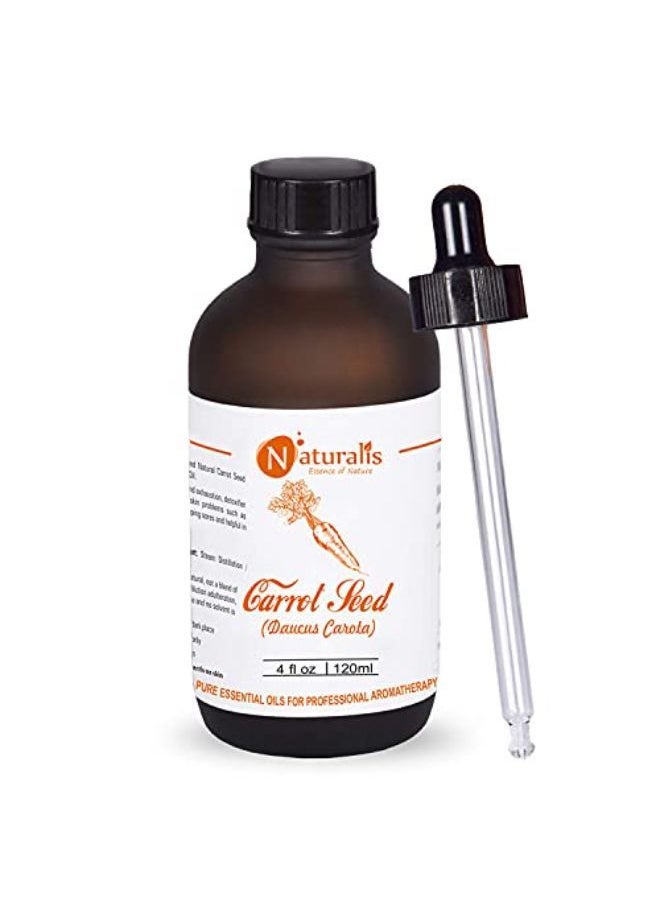 Naturalis - Essence Of Nature Carrot Seed Essential Oil For Skin Rejuvenation & Healthy Hair - 120Ml - Image 1