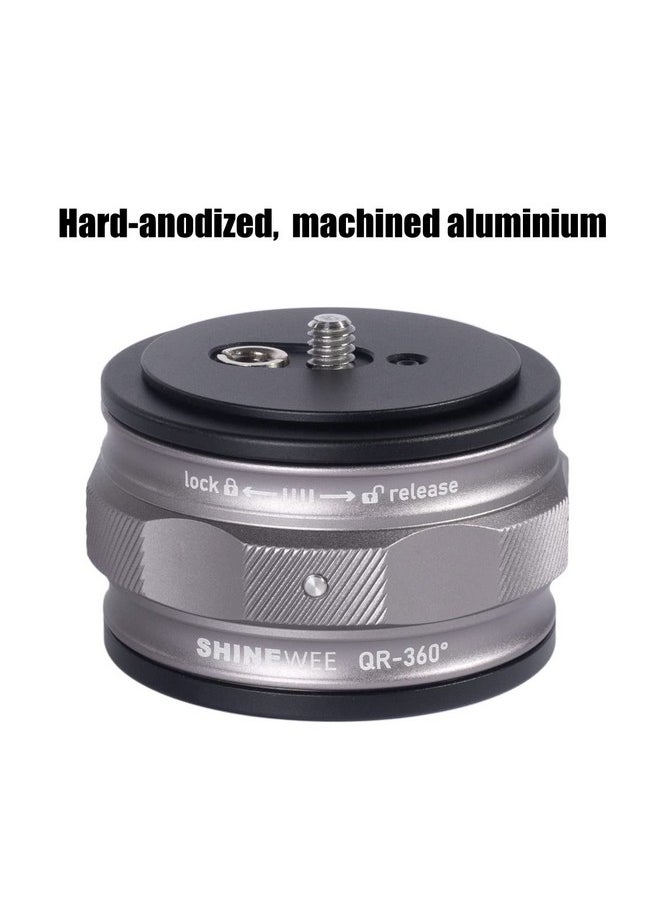 SHINEWEE - Move Quick Release System360° Drop In Quick Mount Gimbal Slidercompatiable Dslr Cameramirrorless Cameragimbal Camcorderball Headtripodmonopod For Video Photography - Image 1