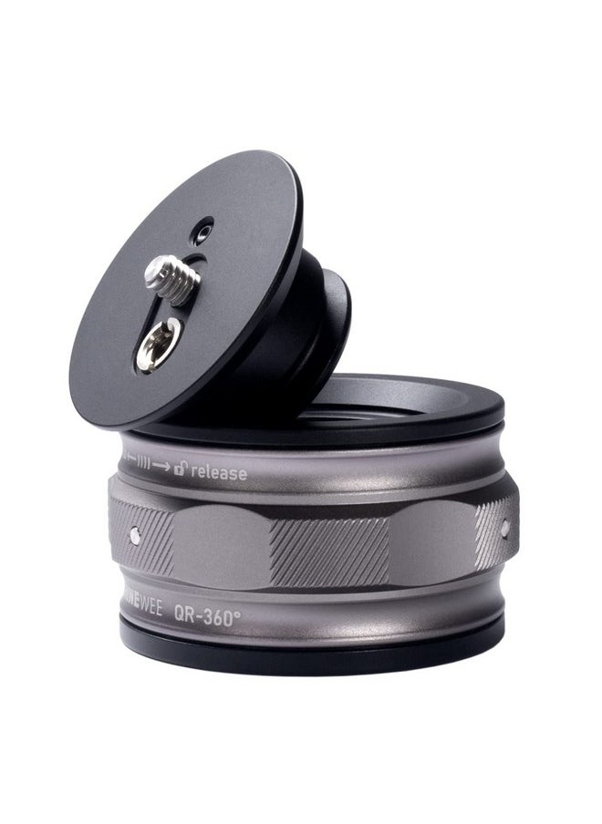SHINEWEE - Move Quick Release System360° Drop In Quick Mount Gimbal Slidercompatiable Dslr Cameramirrorless Cameragimbal Camcorderball Headtripodmonopod For Video Photography - Image 1