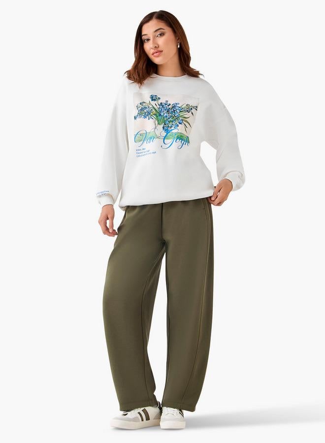 SP Characters Sweatshirt with Vincent Van Gogh Graphic Print - Image 2