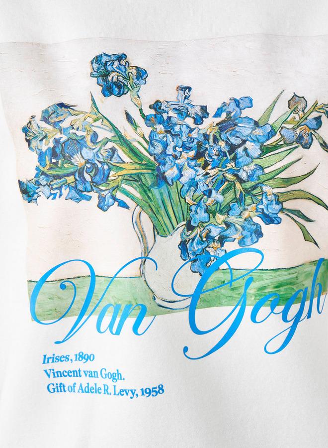 SP Characters Sweatshirt with Vincent Van Gogh Graphic Print - Image 3