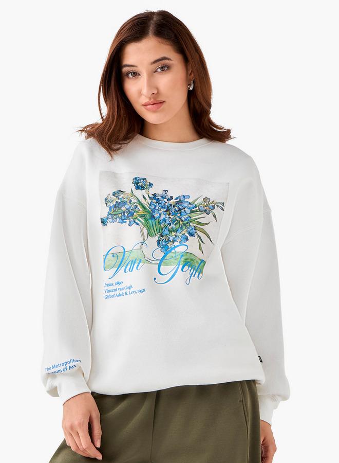 SP Characters Sweatshirt with Vincent Van Gogh Graphic Print - Image 1