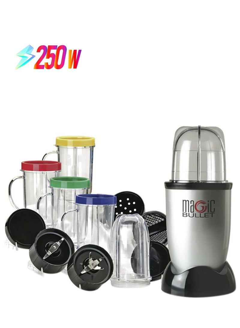 ماجيك بوليت طقم خلاط إكسبريس مكون من 17 قطعة 250 W MB1001B / MBR-1712M رمادي/شفاف/أسود - Image 1