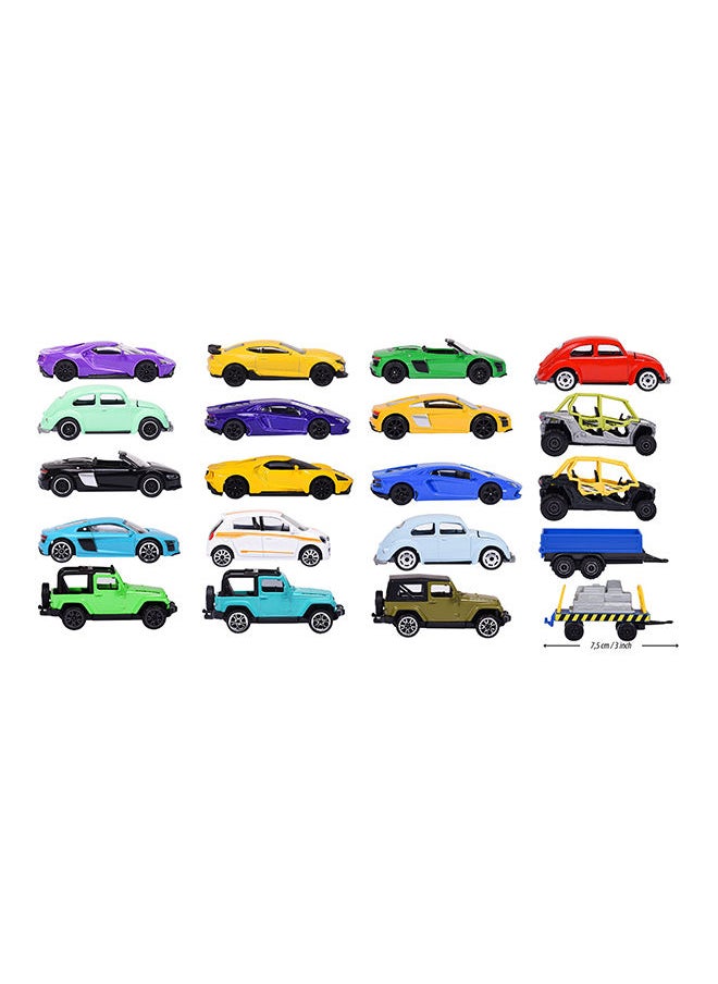 20 Pieces RC Cars Giftpack - Multicolour