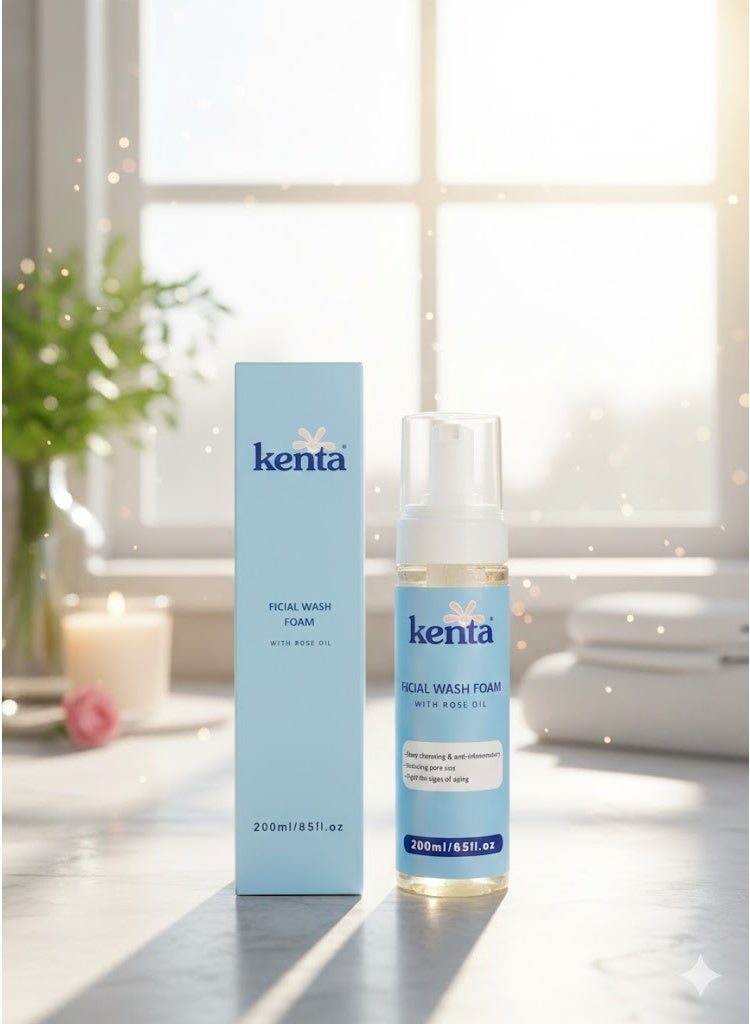 kenta The Kenta Rose Oil Collection, consisting of Kenta Cream, Foaming Wash, and Scrub – the secret to a naturally even, clear, and radiant complexion! - Image 3