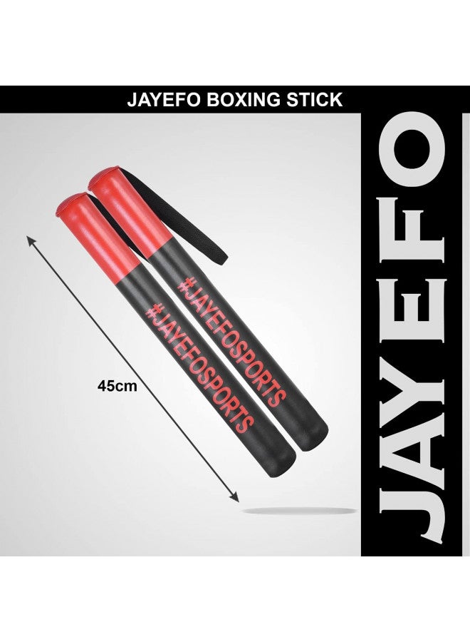 JAYEFO JAYEFO MMA Boxing Training Sticks (Black/RED) - Image 3