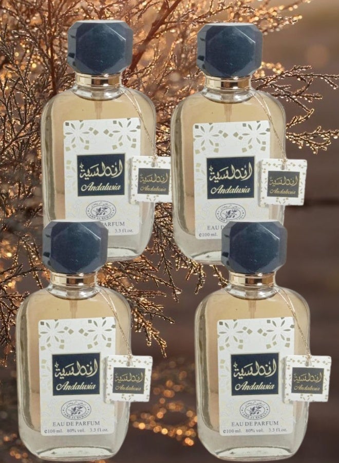 أرض الريحان 4 قطع عطر الأندلسية 100مل - Image 1