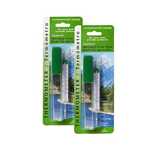 Geratherm Mercury Free Oral Glass Thermometer Pack of 2 - Image 1