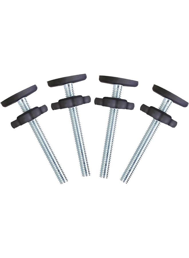 AMORBASE 4 Pack Baby Gate Replacement Parts Threaded Spindle Rod 8MM(M8), Screw Bolts Hardware Kit for Pet & Dog Pressure Mounted Safety Door & Stair Gates (a Black) - Image 1
