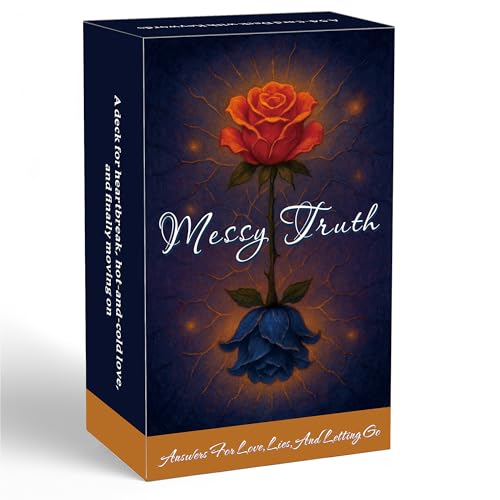 DPEHAKMK Messy Truth Oracle Oracle Cards for Beginners 54 Cards Deck for Love Relationship Clarity Emotional Healing and NoContact Reflection StraightTalking Cards for Shadow Work and SelfEmpowerment - Image 1