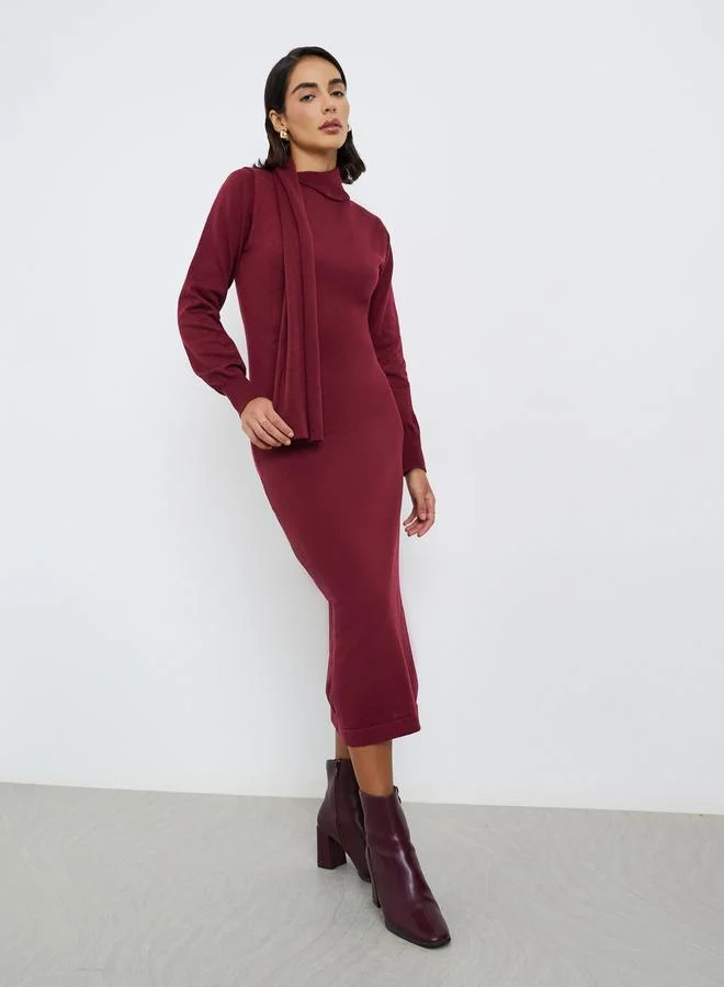 ستايلي فستان سويتر ميدي محبوك