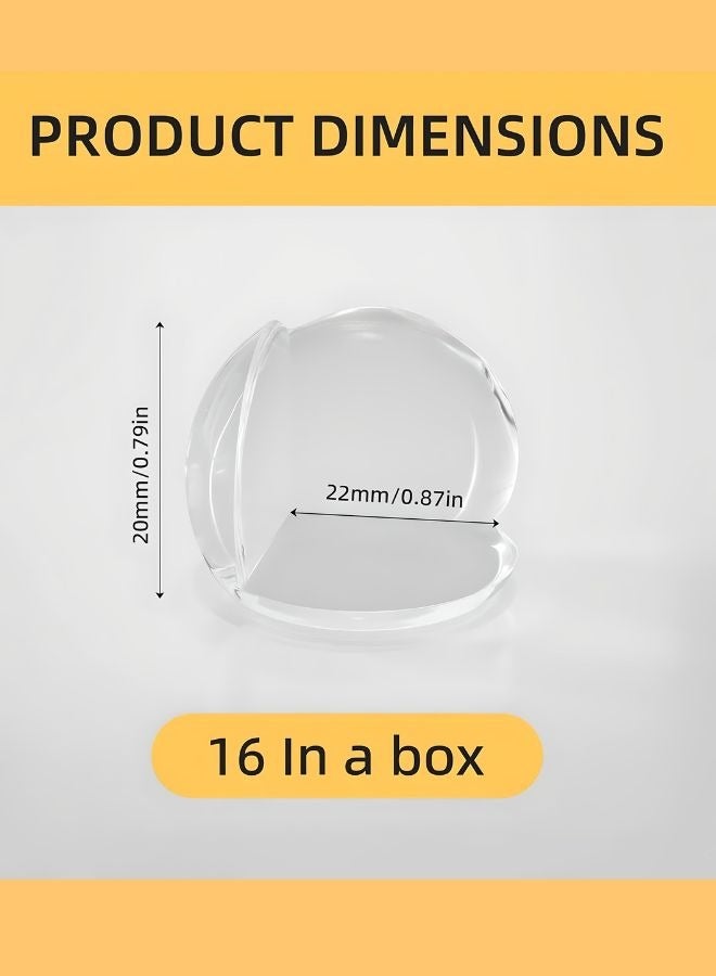 ساراونت 16 قطعة من واقيات الزوايا، زوايا وحواف مقاومة للأطفال، واقيات زوايا الأطفال مع التصاق قوي - Image 2