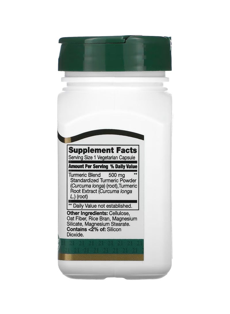 القرن الحادي والعشرون مكمل بتركيبة الكركم 500 ملجم - 60 كبسولة نباتية - Image 2