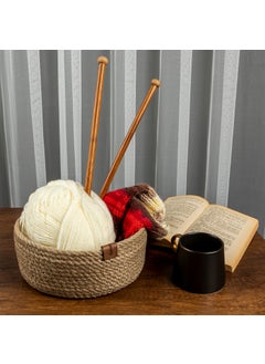 Naturalove Decorative Jute Basket Round Large Size  - Image 1