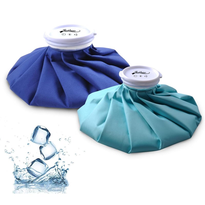 Fythao Ice Pack Ice Bags for Injuries Reusable 2Pcs 11 Ice Bags Hot Water Bag for Hot Cold Therapy and Pain Relief NoLeak Elastic Breathable Ice Bag - Image 3
